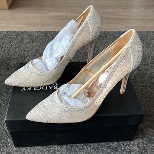 Badgley Mischka Weslee rhinestone pump bridal ivory